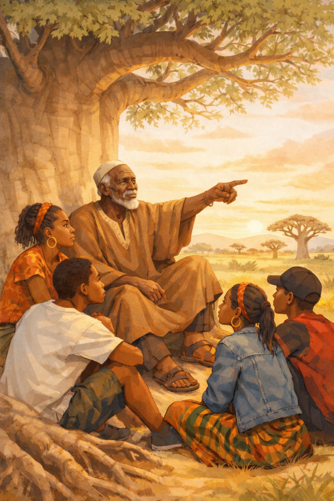 Le sage sous le baobab